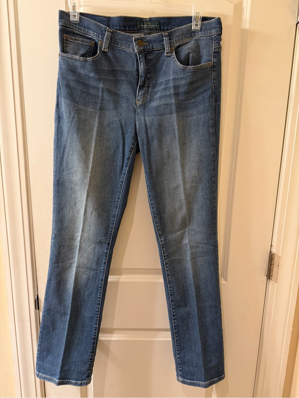 Lauren Jeans Co Ralph Lauren Straight Leg Jeans Women’s Size 12 Blue Denim